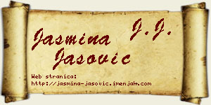 Jasmina Jašović vizit kartica